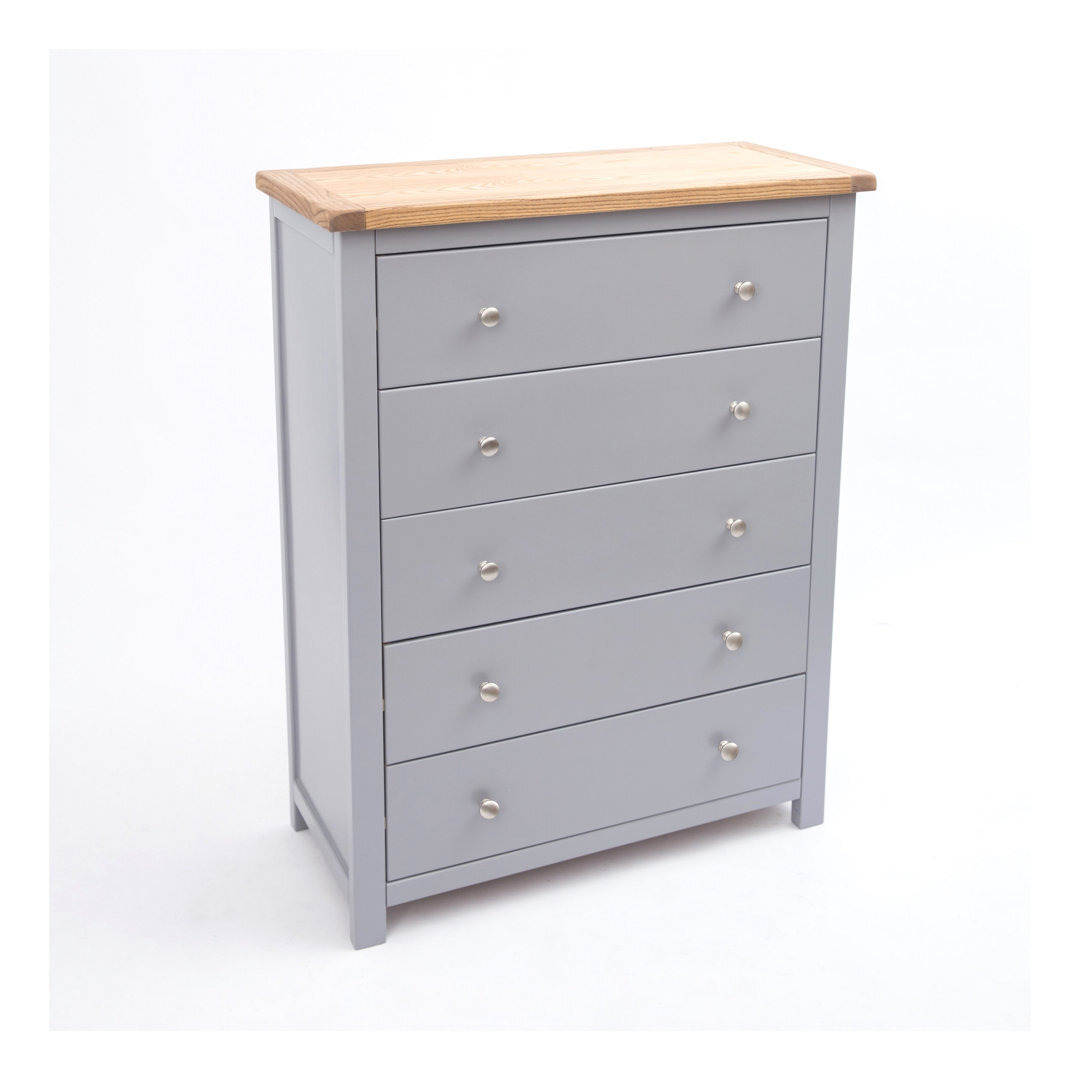 Miltona 5 Drawer 90Cm W Chest of Drawers