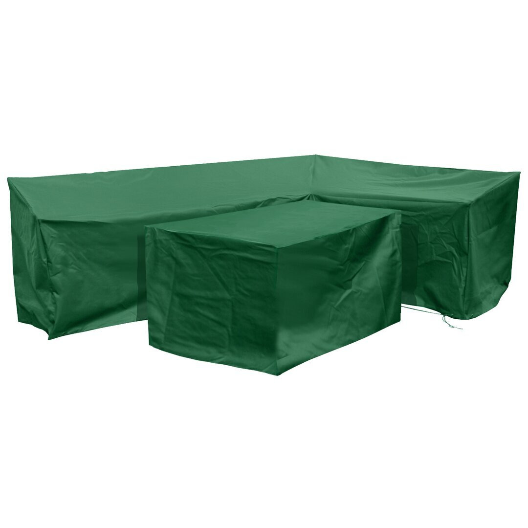 Fiji Right-Side L Shape Dining Cover Set in Green
