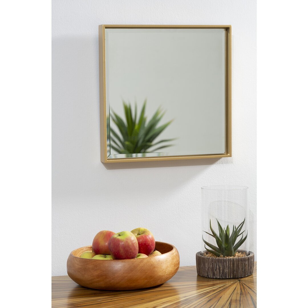 Louann Wood Framed Wall Mounted Mirror in Gold