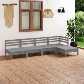 Boey Solid Wood 4- Person Outdoor Sofa