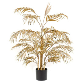 Emerald Artificial Areca Palm Tree 105cm Gold