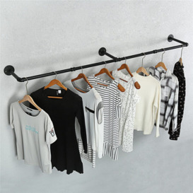 Oehlschlaeger Adjustable Wall Mounted Clothes Rack