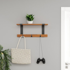 Lytell Solid Wood 3 - Hook Wall Mounted Coat Rack