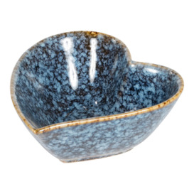 Gundelinde Ceramic Abstract Decorative Bowl in Blue/Yellow