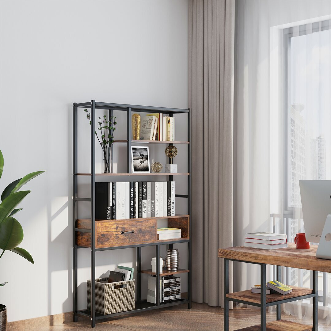 Leister 180Cm H x 76Cm W Steel Standard Bookcase