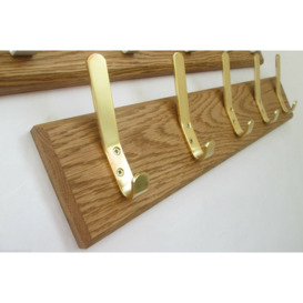Nellysford Solid Wood 9 - Hook Wall Mounted Coat Rack