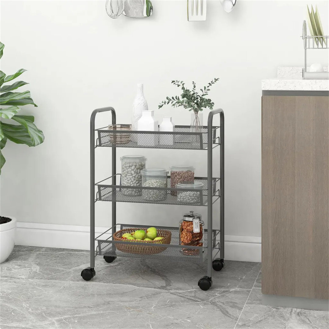 Manseau 46 Cm Iron Kitchen Trolley