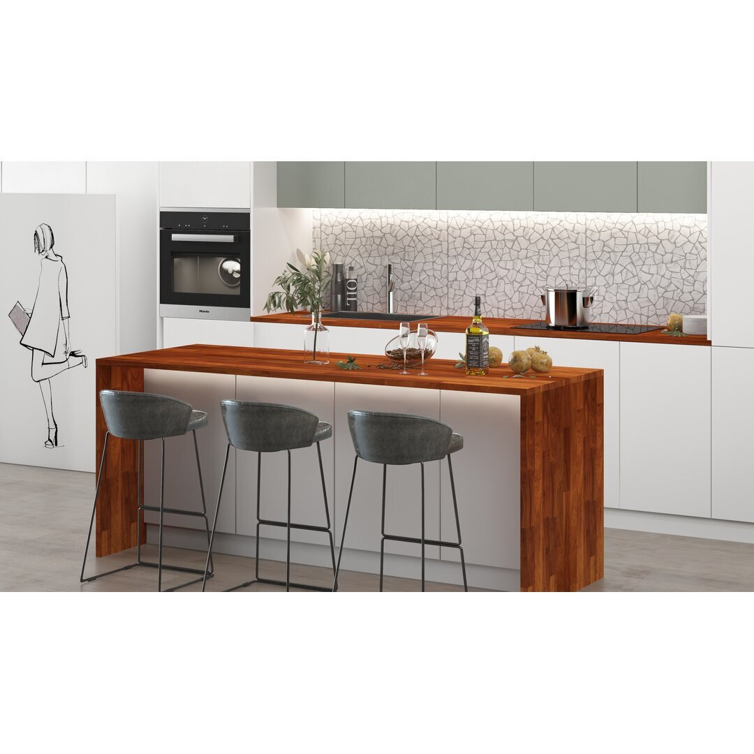 Frio 80Cm Wide Solid Wood Kitchen Island Set