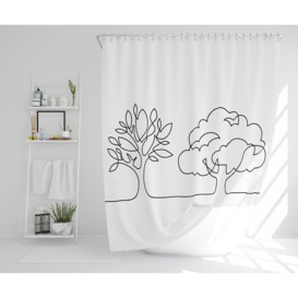 Ellanese 13 Piece Polyester Shower Curtain Set