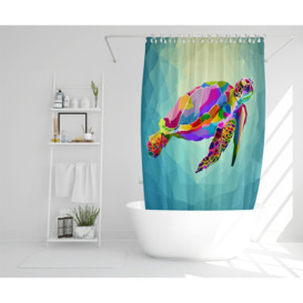 Eliyahu Polyester Shower Curtain
