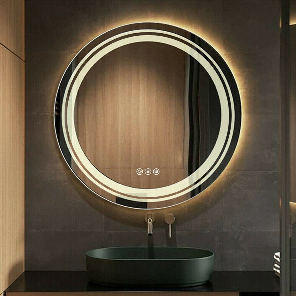 Illuminated Round Bathroom Mirror 600mm With Led Lights