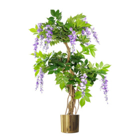 110cm Artificial Flowering Tree in Pot