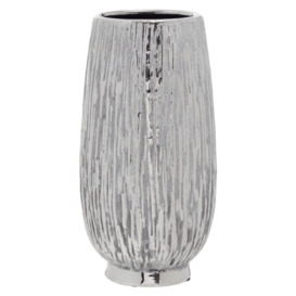 Leidi Large Silver Ceramic Vase