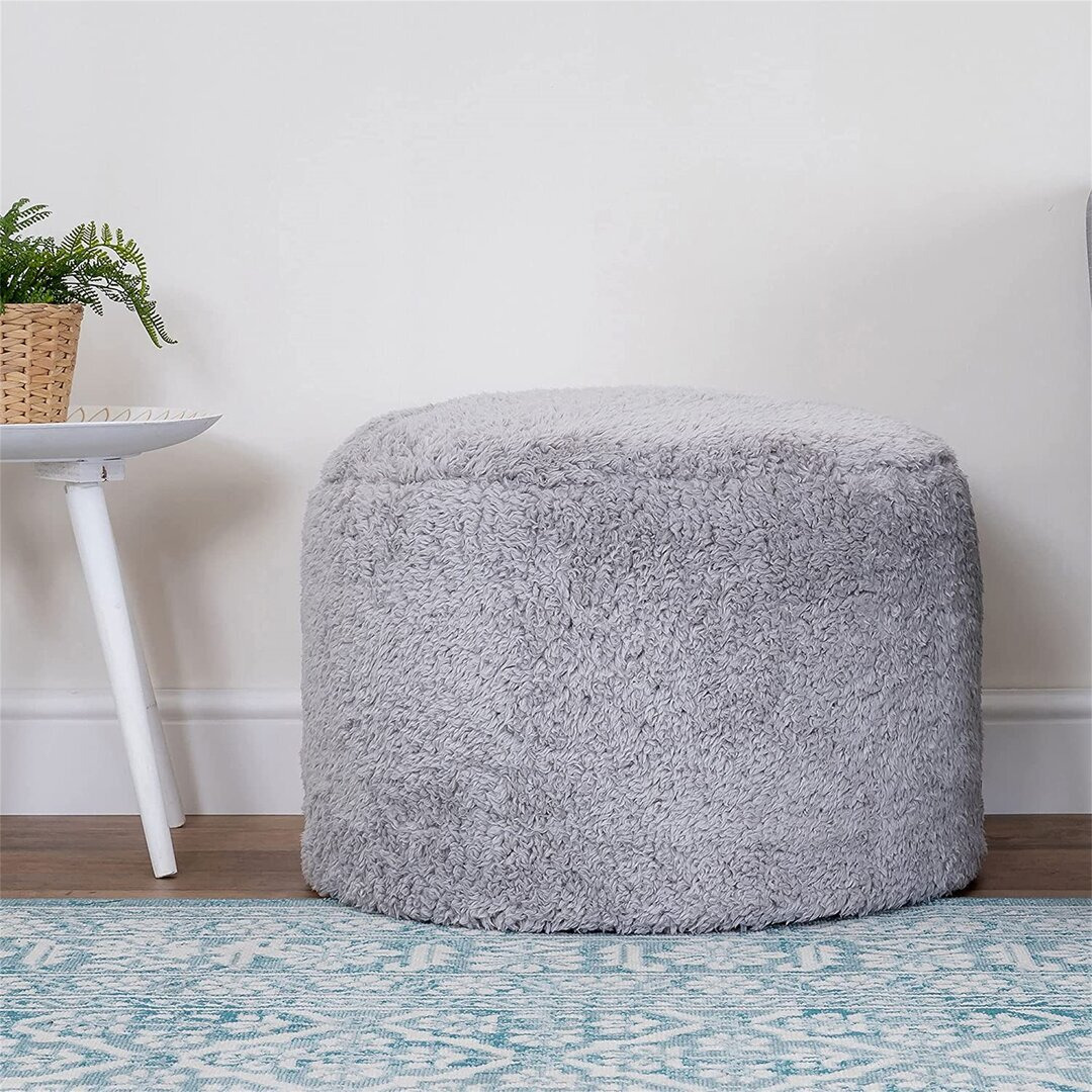 Bean Bag Pouffe, Large Teddy Bear Fleece Ottoman, Living Room Bedroom Footstool Bean