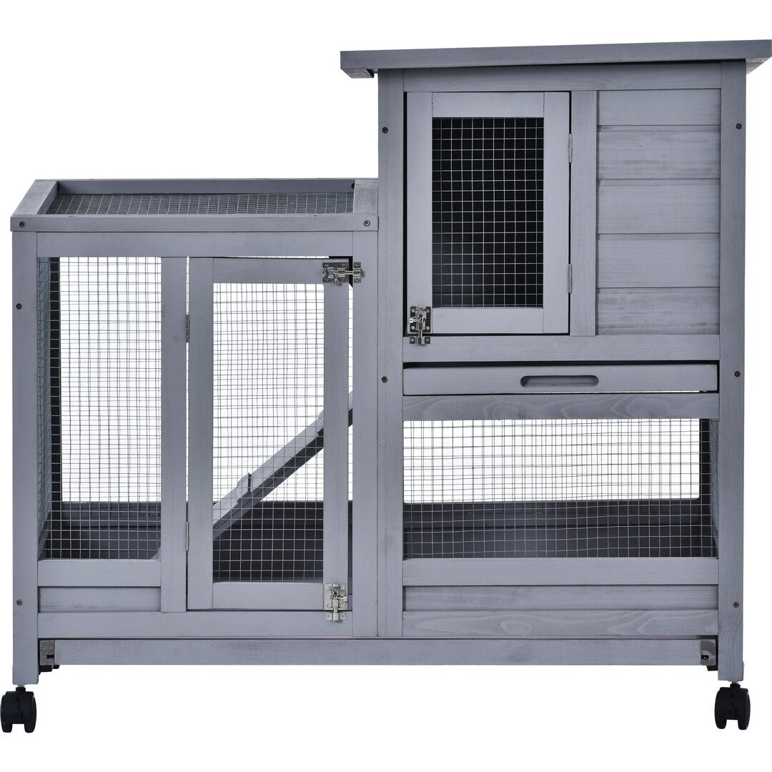 Linneus Weather Resistant Rabbit Hutch with Ramp by Wayfair