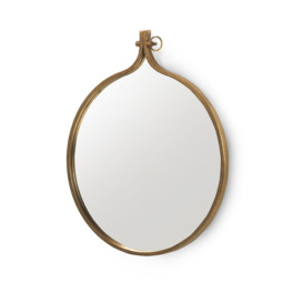 Marquart Novelty Metal Framed Wall Mounted Accent Mirror in Gold