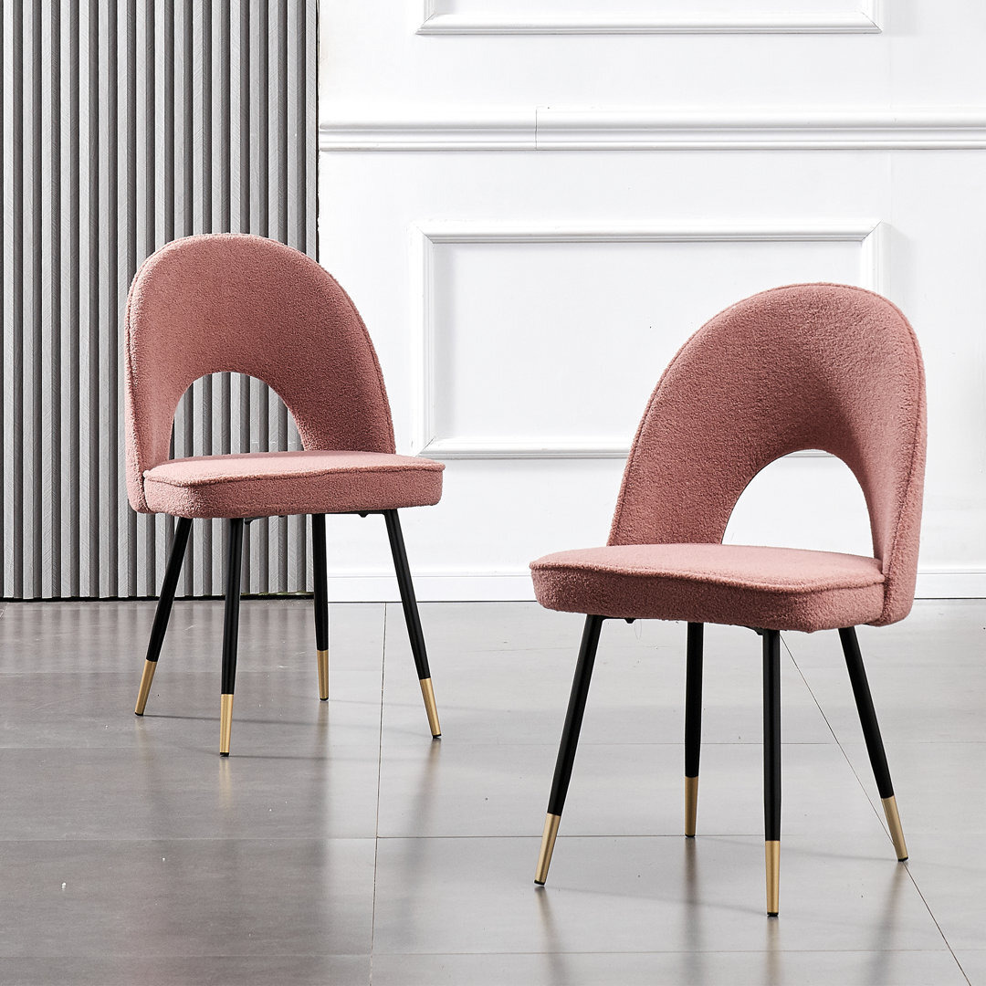 Dining Chairs Wayfair Pink Velvet Chair Pink Teddy Fleece Velvet