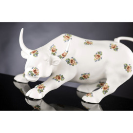 Rothsay Wall Street Bull with Floral Decoration Figurine