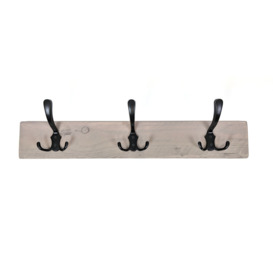 Starcher Solid Wood 2 - Hook Wall Mounted Coat Rack