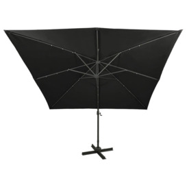 Lucca 3m Square Cantilever Parasol with Lights