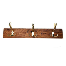 Aristocles Solid Wood Wall Mounted Coat Rack