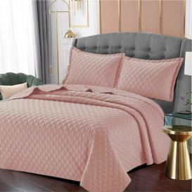 Ferdinandus Embossed Quilted Bedspread with Pillow Cover