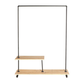 Greenmont 130Cm Rolling Clothes Rack