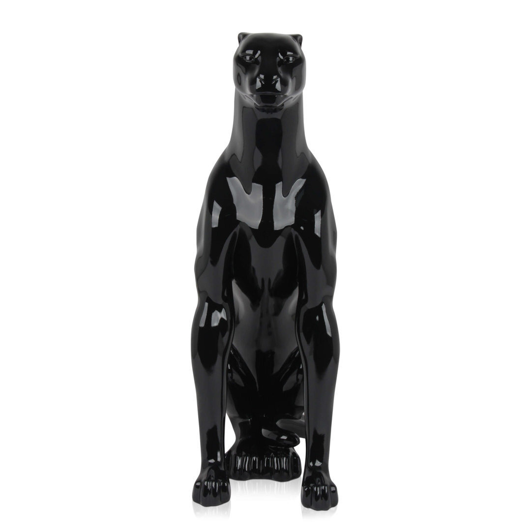 Sitting Panther Aagat Statue