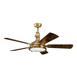 56Cm Marcela 5 - Blade LED Ceiling Fan with Remote Control and Light Kit Included