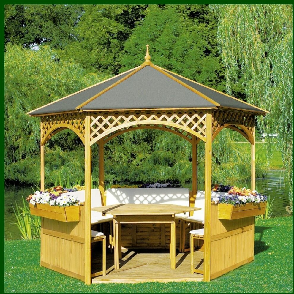 Delycia 3m x 3m Wood Gazebo