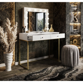 Ruffy Dressing Table with Mirror