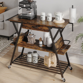 Selleck Kitchen Cart with Three Shelves