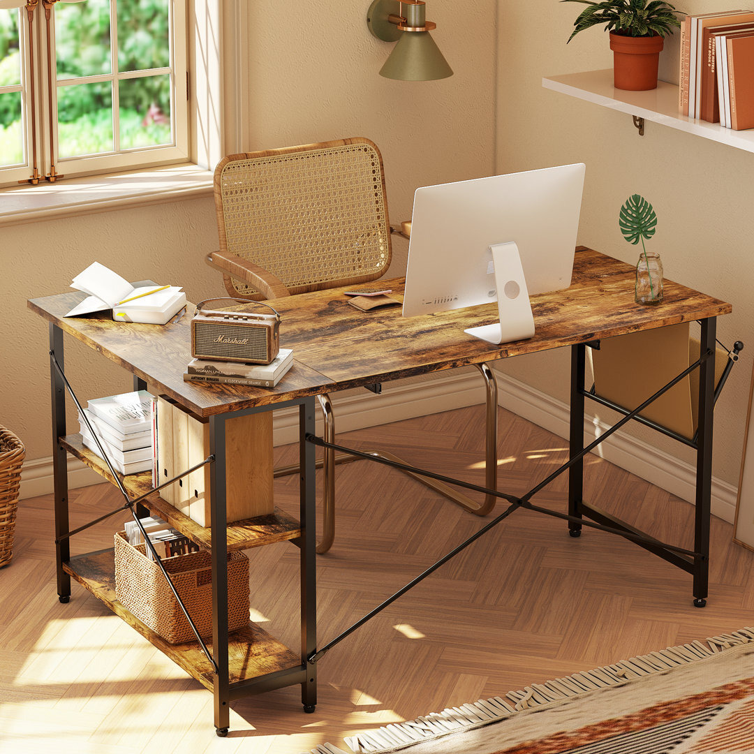 Joslet 90Cm W L-Shape Computer Desk