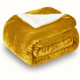 Hanae Sherpa Fleece Thick Blanket Bed Throws