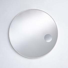 Khemisset Round Magnifying Metal Framed Wall Mounted Accent Mirror