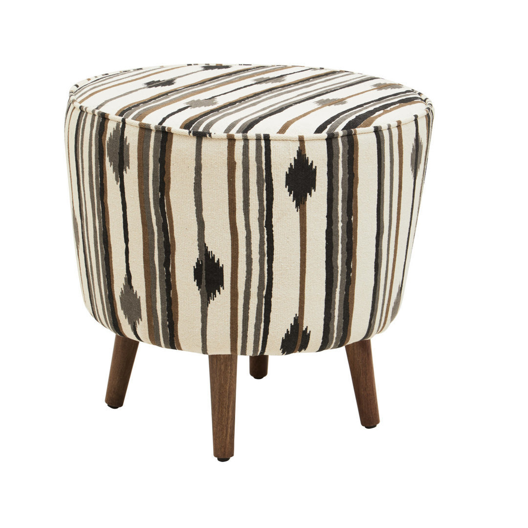 Seward 50Cm Wide Round Footstool Ottoman