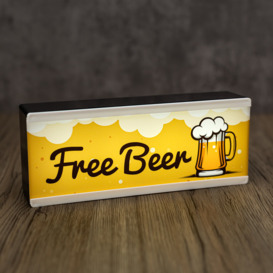 Light Up Room Sign Beer Wall Décor
