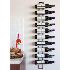 Wall Mounted Wine Rack For 10 Bottles