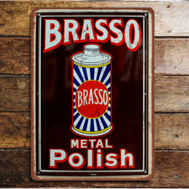Brasso Metal Polish Metal Advertising Metal Wall Décor