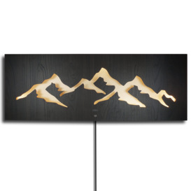 """Montagna"" LED Mountain Landscape Lighted Wall Mural"