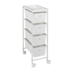 Gala 22.5 Cm Stainless Steel Kitchen Trolley with Locking Wheels