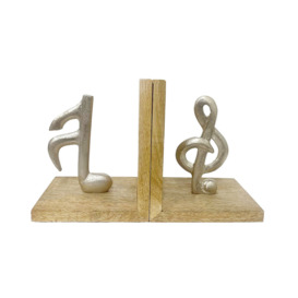 2 Piece Musical Note Bookends Decorative