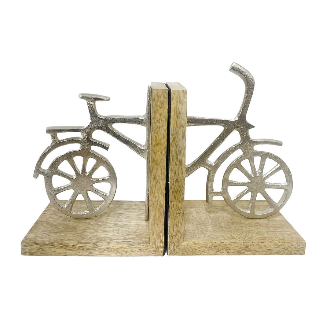 2 Piece Bicycle Bookends Decorative