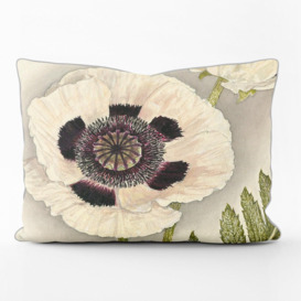 Hockenbery Cotton Floral Ivory/Green Rectangular Lumbar Cushion Cushion with Filling