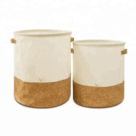 Laundry Basket Bathroom Bin Storage Baskets For Laundry Stylish/modern Designs - White/brown