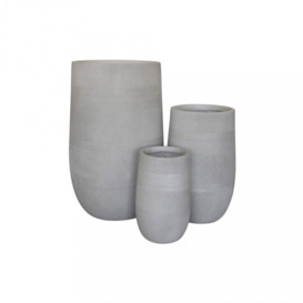 3 Piece Laranda Indoor / Outdoor Earthenware Floor Vase Set