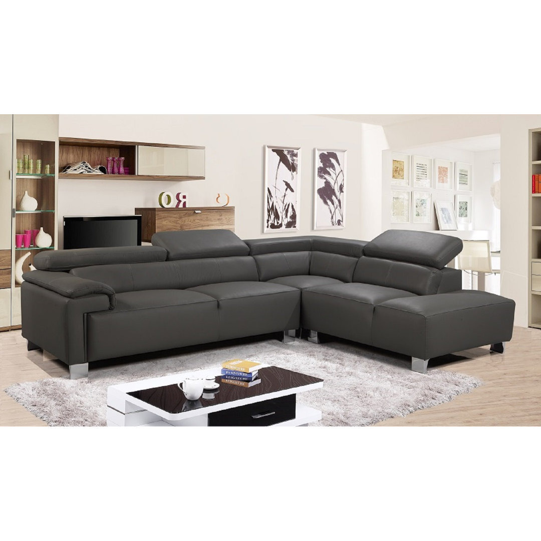 Artherine Leather Corner Sofa