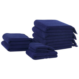 Set Of 9 Cotton Terry Towels Mint