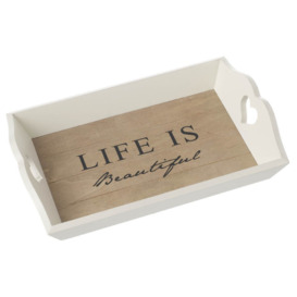 Devens Life is Beautiful Coffee Table Tray