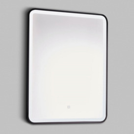 Logan-Reece LED Framed Wall Mounted Bathroom Mirror in Black